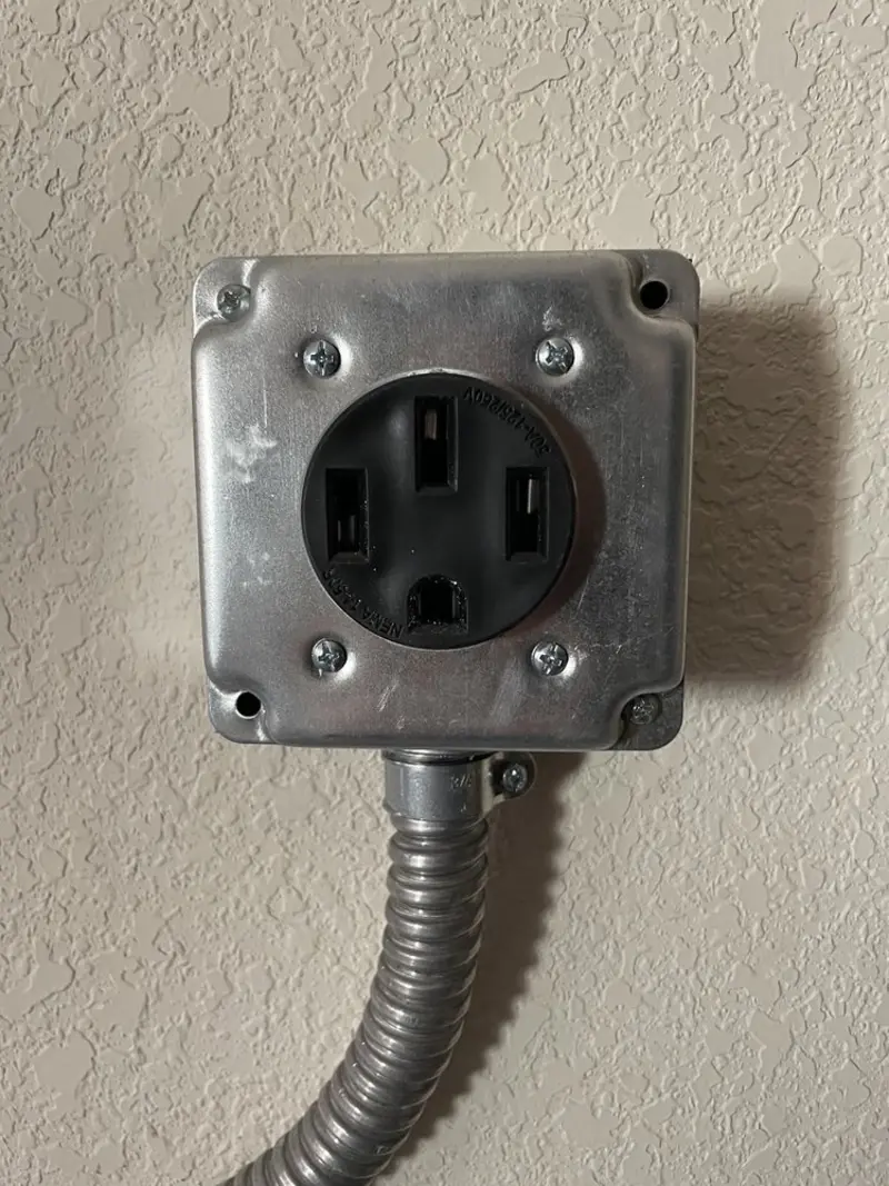 NEMA 14-50 outlet installed for Smart Home Electrical in Nowthen